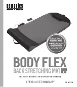 HoMedics BODY FLEX Instruction Manual And  Warranty Information preview