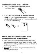 Preview for 25 page of HoMedics BP-A11-02CA Instruction Manual And  Warranty Information