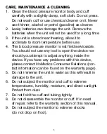 Preview for 27 page of HoMedics BP-A11-02CA Instruction Manual And  Warranty Information