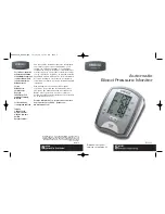 Предварительный просмотр 1 страницы HoMedics BPA-100 User Manual