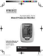 Предварительный просмотр 1 страницы HoMedics BPA-730-CA Instruction Manual And  Warranty Information