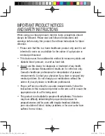 Предварительный просмотр 4 страницы HoMedics BPA-730-CA Instruction Manual And  Warranty Information