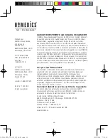 Предварительный просмотр 67 страницы HoMedics BPA-730-CA Instruction Manual And  Warranty Information