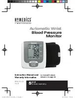 HoMedics BPW-710-CA Instruction Manual And  Warranty Information preview