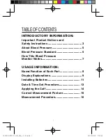 Preview for 2 page of HoMedics BPW-710-CA Instruction Manual And  Warranty Information