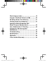 Preview for 3 page of HoMedics BPW-710-CA Instruction Manual And  Warranty Information