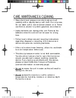 Preview for 24 page of HoMedics BPW-710-CA Instruction Manual And  Warranty Information