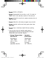 Preview for 25 page of HoMedics BPW-710-CA Instruction Manual And  Warranty Information