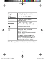 Preview for 29 page of HoMedics BPW-710-CA Instruction Manual And  Warranty Information