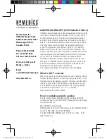 Preview for 35 page of HoMedics BPW-710-CA Instruction Manual And  Warranty Information