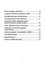 Preview for 3 page of HoMedics BPW-715 Manual