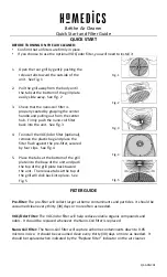 Preview for 1 page of HoMedics Brethe Quick Start And Filter Manual