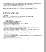 Preview for 3 page of HoMedics BUBBLE BLISS FB-52J Instruction Manual And  Warranty Information