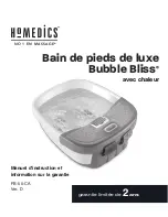 Preview for 9 page of HoMedics BubbleBliss FB-50 Instruction Manual