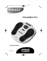 Предварительный просмотр 2 страницы HoMedics CIRCULATION PRO Instruction Manual