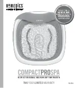 HoMedics Compact Pro Spa FB-350 Instruction Manual preview