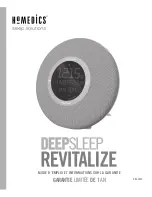 Preview for 15 page of HoMedics Deep Sleep Revitalize HDS-3000 Instruction Manual