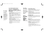 Preview for 3 page of HoMedics Destress BKP-200TL Instruction Manual And  Warranty Information