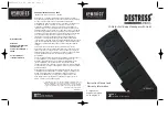 HoMedics DESTRESS MMP-200TL Instruction Manual And  Warranty Information preview