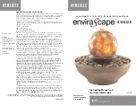 Preview for 1 page of HoMedics enviraScape ARTESIAN GLOBE WFL-ART Instruction Manual And  Warranty Information