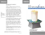 HoMedics enviraScape MODERN GLOW PILLAR WFL-CAN33 Instruction Manual And  Warranty Information preview