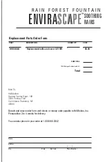 Preview for 9 page of HoMedics EnviraScape WRF-SOO Instruction Manual And  Warranty Information