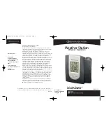 HoMedics EnviraStation DWS-170 Instruction Manual And Warranty preview