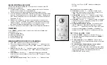 Preview for 3 page of HoMedics EnviraStation DWS-200 Instruction Manual And  Warranty Information