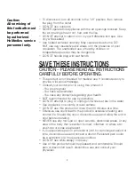 Preview for 3 page of HoMedics FB-300-CA Instruction Manual