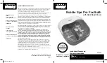 HoMedics FB-400 Instruction Manual And  Warranty Information preview