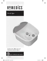 HoMedics FB45AU Instruction Manual And  Warranty Information preview