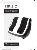 HoMedics FCC2000 Instruction Manual preview