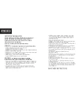 Preview for 2 page of HoMedics float FM-H2O Instruction Manual