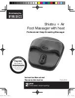 HoMedics FMS-275H Instruction Manual And  Warranty Information preview