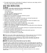 Preview for 3 page of HoMedics FMS-352HJ-BK Instruction Manual And  Warranty Information