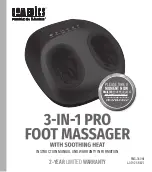 Preview for 1 page of HoMedics FMS-360HJ Instruction Manual And  Warranty Information