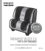 HoMedics FMS-500HJ Instruction Manual And  Warranty Information preview