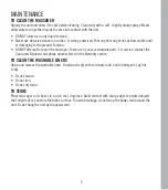 Preview for 5 page of HoMedics FMS-500HJ Instruction Manual And  Warranty Information