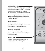 Preview for 16 page of HoMedics FMS-500HJ Instruction Manual And  Warranty Information