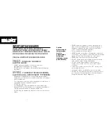 Предварительный просмотр 2 страницы HoMedics FMV-400H Instruction Manual