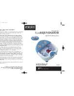 HoMedics FootREJUVENATOR FR-500 Instruction Manual And  Warranty Information preview