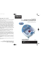 Preview for 1 page of HoMedics FootREJUVENATOR FR-500 Instruction Manual And  Warranty Information