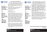 Preview for 19 page of HoMedics HEALTH PLUS BPW-HP010 Manual