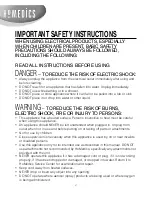 Preview for 3 page of HoMedics HHP-230-CA Instruction Manual