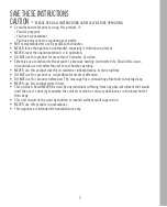 Preview for 3 page of HoMedics HHP-285HJ-2 Instruction Manual And  Warranty Information