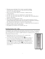 Preview for 4 page of HoMedics HHP-350 Instruction Manual And  Warranty Information