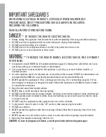 Preview for 2 page of HoMedics HHP-405HJ Instruction Manual And  Warranty Information