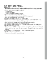 Preview for 3 page of HoMedics HHP-405HJ Instruction Manual And  Warranty Information