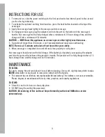 Preview for 4 page of HoMedics HHP-405HJ Instruction Manual And  Warranty Information