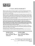 Предварительный просмотр 7 страницы HoMedics HHP-405HJ Instruction Manual And  Warranty Information